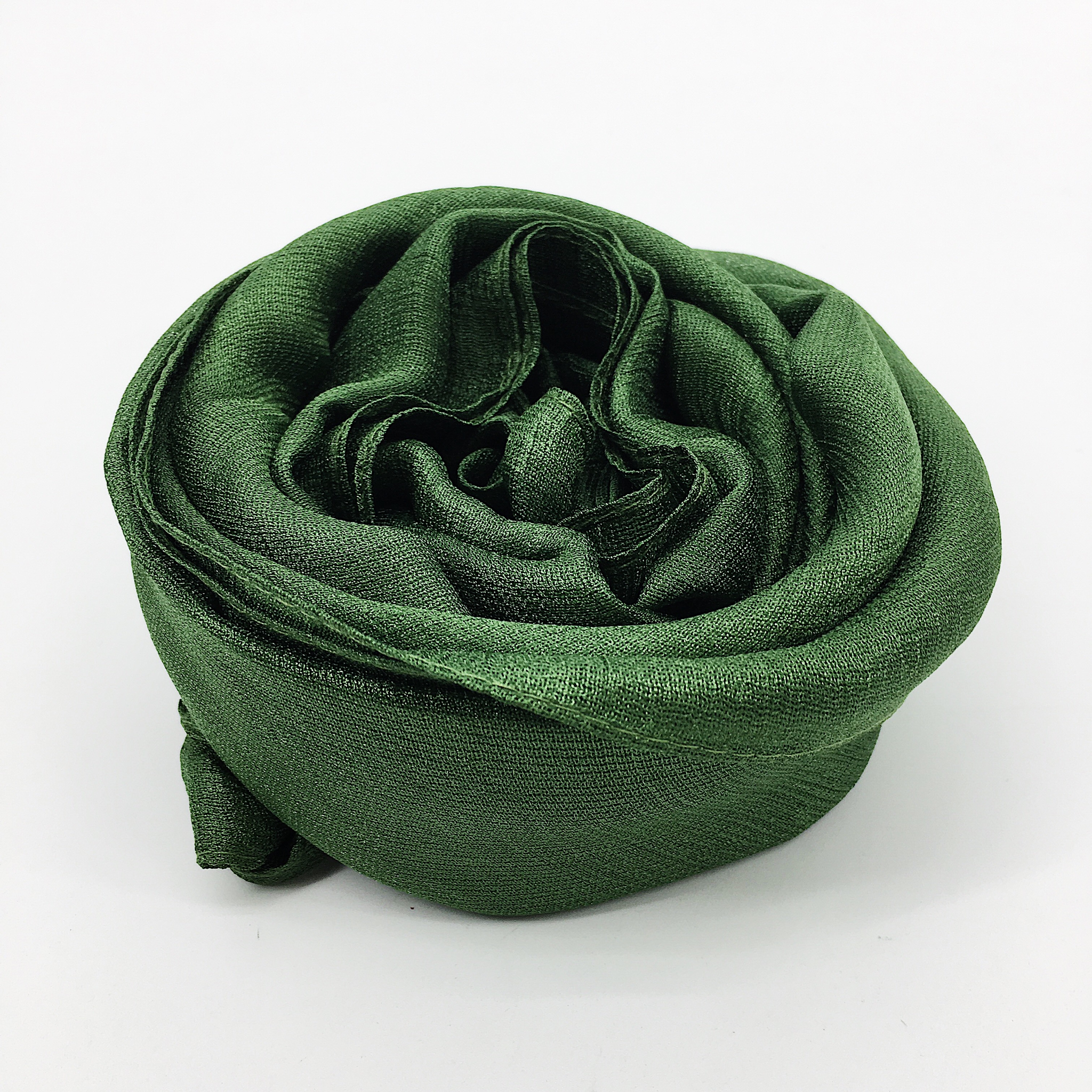Maryam's Diamond Style Plain Linen Silk Polyester Hijab