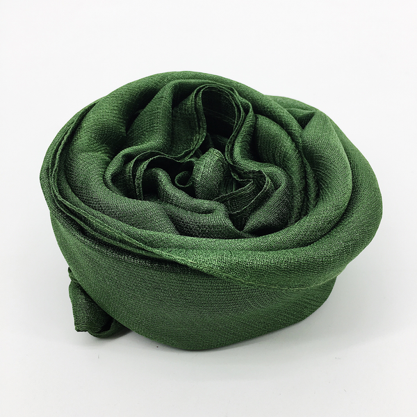 Maryam's Diamond Style Plain Linen Silk Polyester Hijab