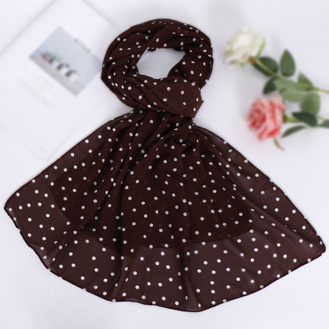 Maryam's Diamond Style Polka Dot Bubble Chiffon Hijab