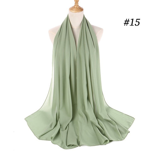 Maryam's Diamond Style Georgette Soft Chiffon Scarf/Hijab
