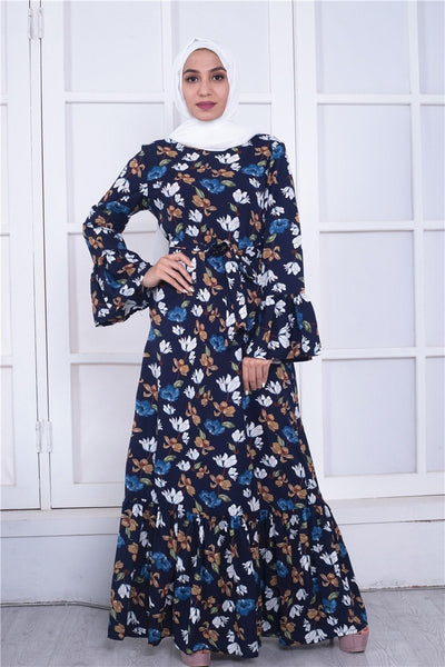 Maryam's Diamond Style Classic Flower Maxi Dress