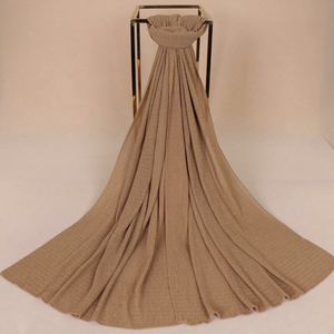 Maryam's Diamond Style Plain Crumple Wrinkle  Crinkle Chiffon Hijab