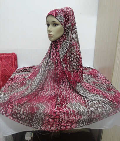 Maryam's Essential Long Printed Khimar Hijab