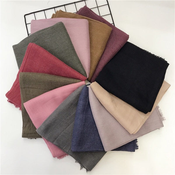 Maryam’s Diamond Style Plain Pashmina Hijab