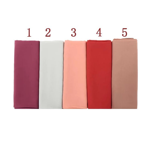 Maryam's Diamond Style Plain Premium Chiffon Scarf/Hijab
