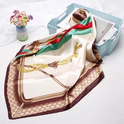 Maryam's Diamond Style Stunning Silk Satin Printed Shawl/Hijab