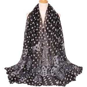 Maryam's Diamond Style Gradient Dot Print Viscose Soft Hijab/Shawl