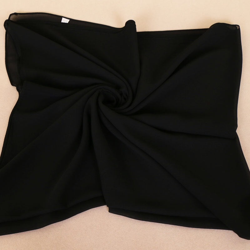 Maryam's Essential Square Everyday Pure Solid Colour Chiffon Hijab