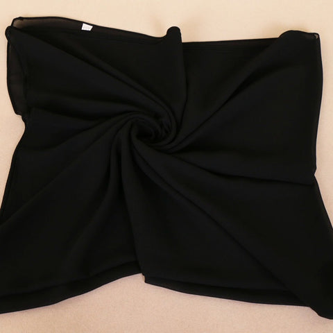 Maryam's Essential Square Everyday Pure Solid Colour Chiffon Hijab
