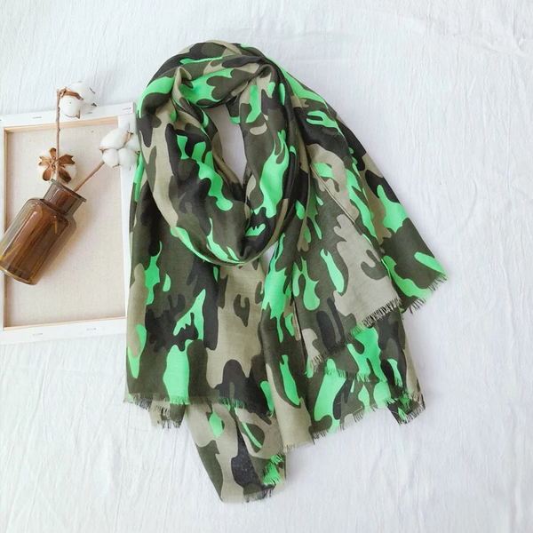 Maryam's Diamond Style Cotton Viscose Military Camouflaged Hijab