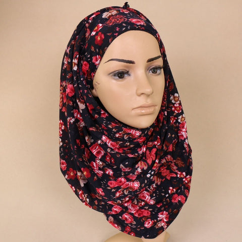 Maryam's Diamond Style Premium Printed Jersey Hijab/Shawl