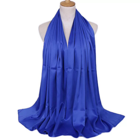 Maryam's Diamond Style Stunning Plain Satin Shawl/Hijab