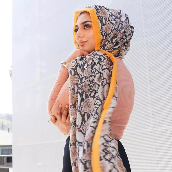 Maryam's Essential Premium Snake Skin Viscose Cotton Hijab