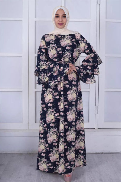 Maryam's Diamond Style Classic Flower Maxi Dress