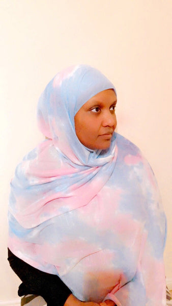 Maryam's Diamond Style Unique Tie - Dye Jersey Hijab