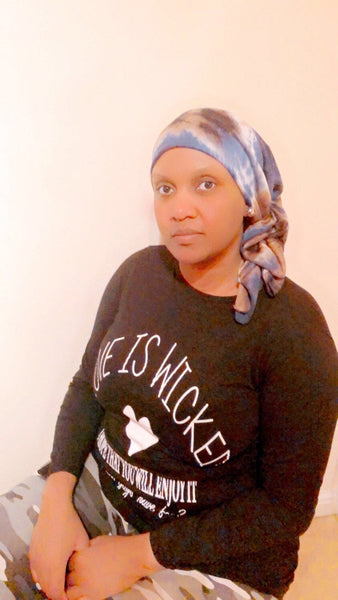 Maryam's Diamond Style Unique Tie - Dye Jersey Hijab