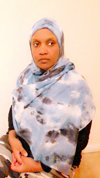 Maryam's Diamond Style Unique Tie - Dye Jersey Hijab