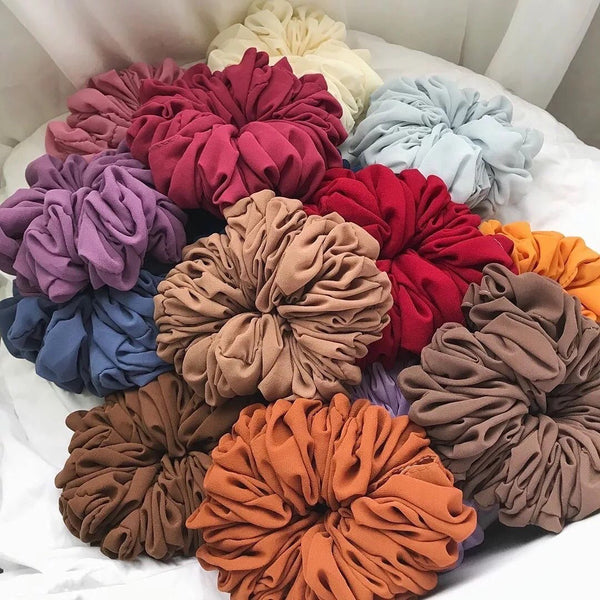 Maryam’s Essential Large Two Pieces Chiffon Volume Scrunchies Set
