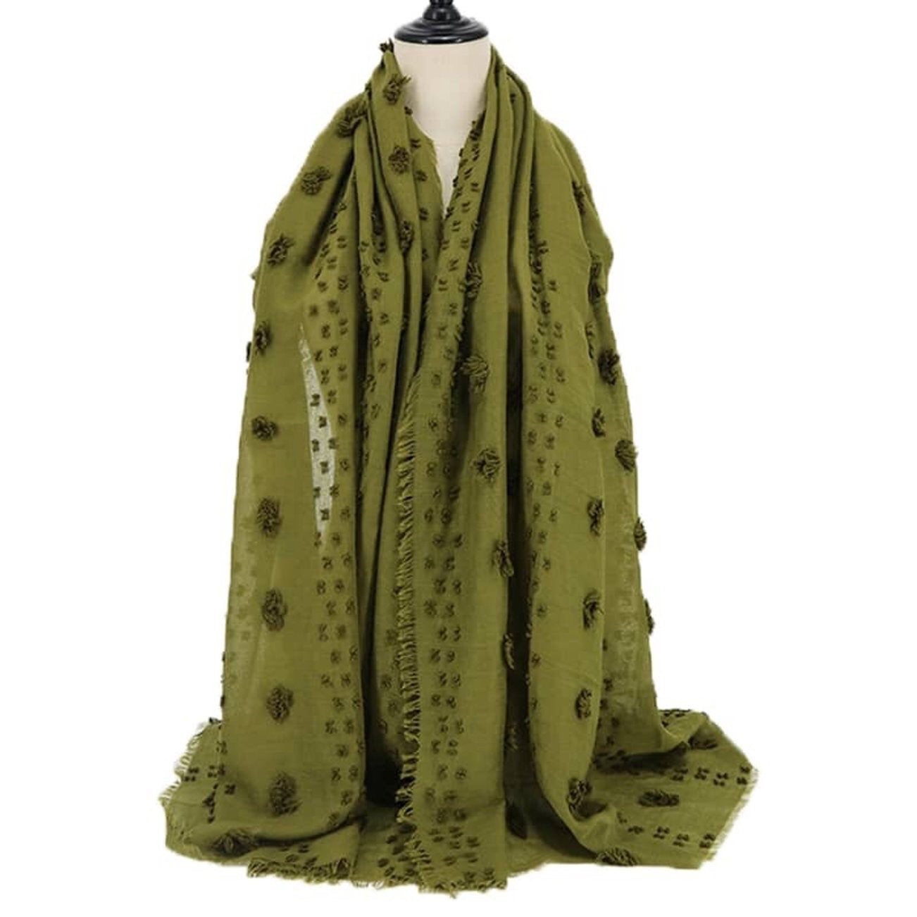 Maryam's Diamond Style Latest Cotton with Pom Pom