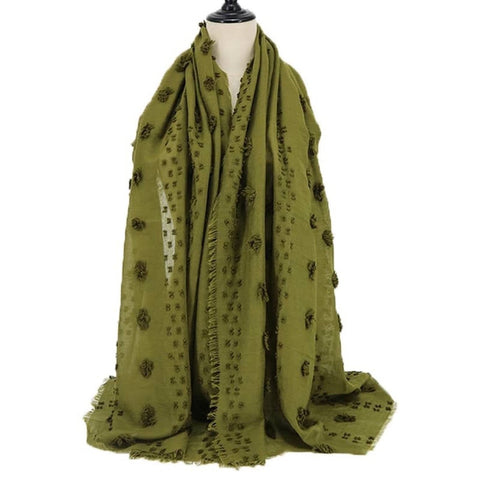 Maryam's Diamond Style Latest Cotton with Pom Pom