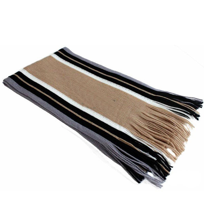 Maryam's Diamond Style Men Luxury Tassel Cashmere Scarf