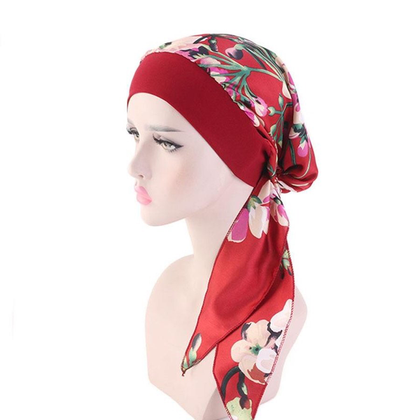 Maryam's Diamond Style Silk Satin Cap Hijab