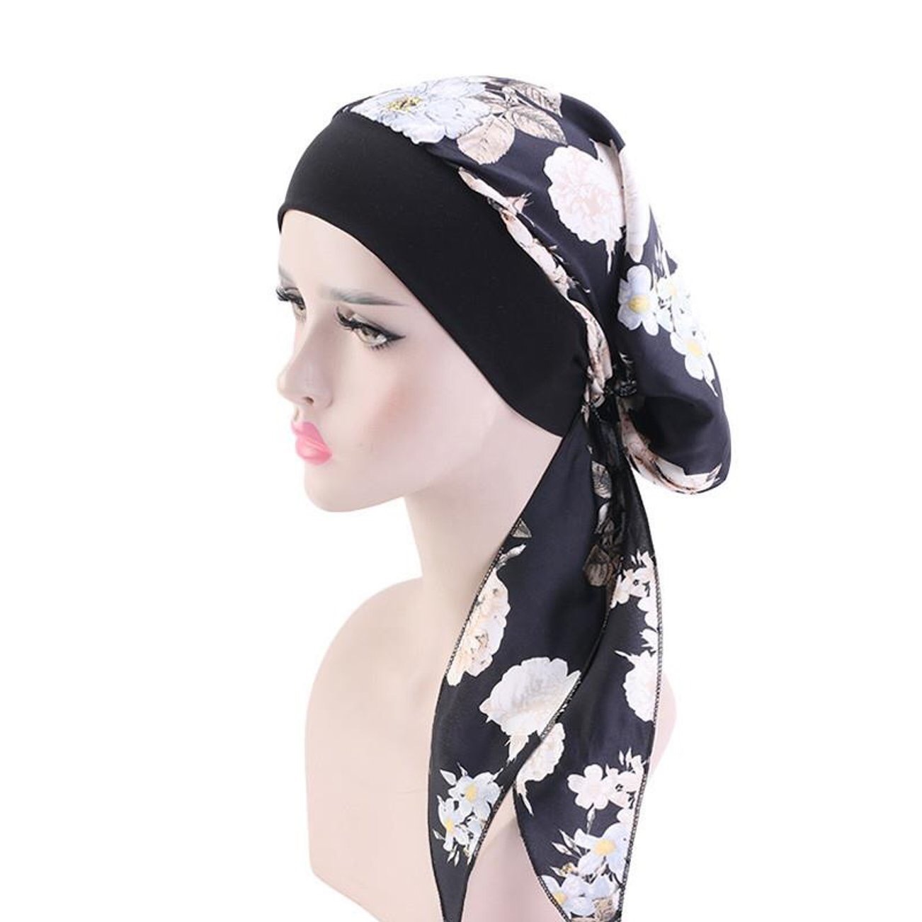 Maryam's Diamond Style Silk Satin Cap Hijab