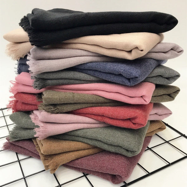 Maryam’s Diamond Style Plain Pashmina Hijab