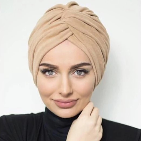 Maryam's Diamond Style Plain Suede Turban Wrap/Cap