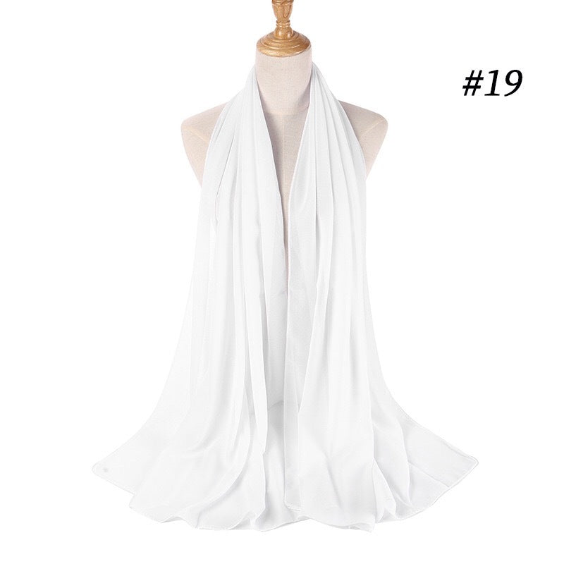 Maryam's Diamond Style Georgette Soft Chiffon Scarf/Hijab