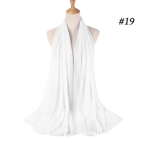 Maryam's Diamond Style Georgette Soft Chiffon Scarf/Hijab