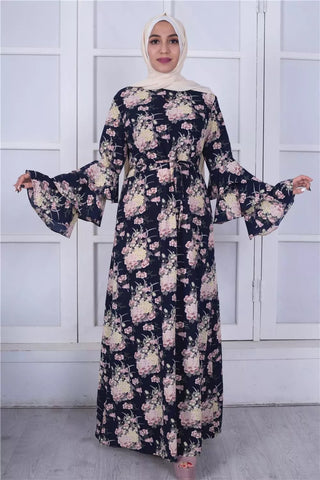 Maryam's Diamond Style Classic Flower Maxi Dress