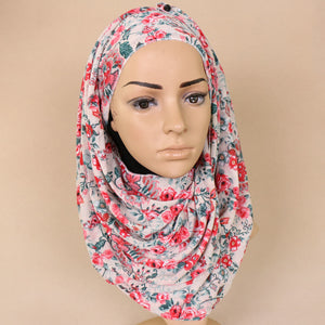 Maryam's Diamond Style Premium Printed Jersey Hijab/Shawl