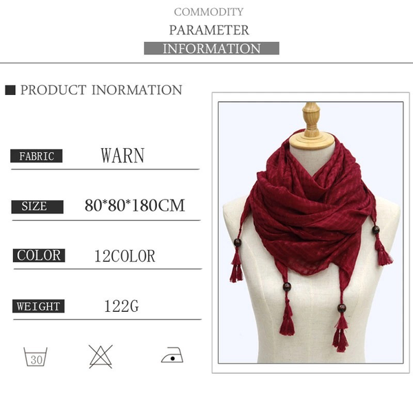 Maryam's Diamond Style Latest Polyester Beads Snood Hijab