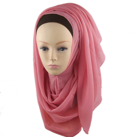 Maryam's Diamond Style Georgette Soft Chiffon Scarf/Hijab