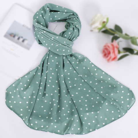 Maryam's Diamond Style Polka Dot Bubble Chiffon Hijab