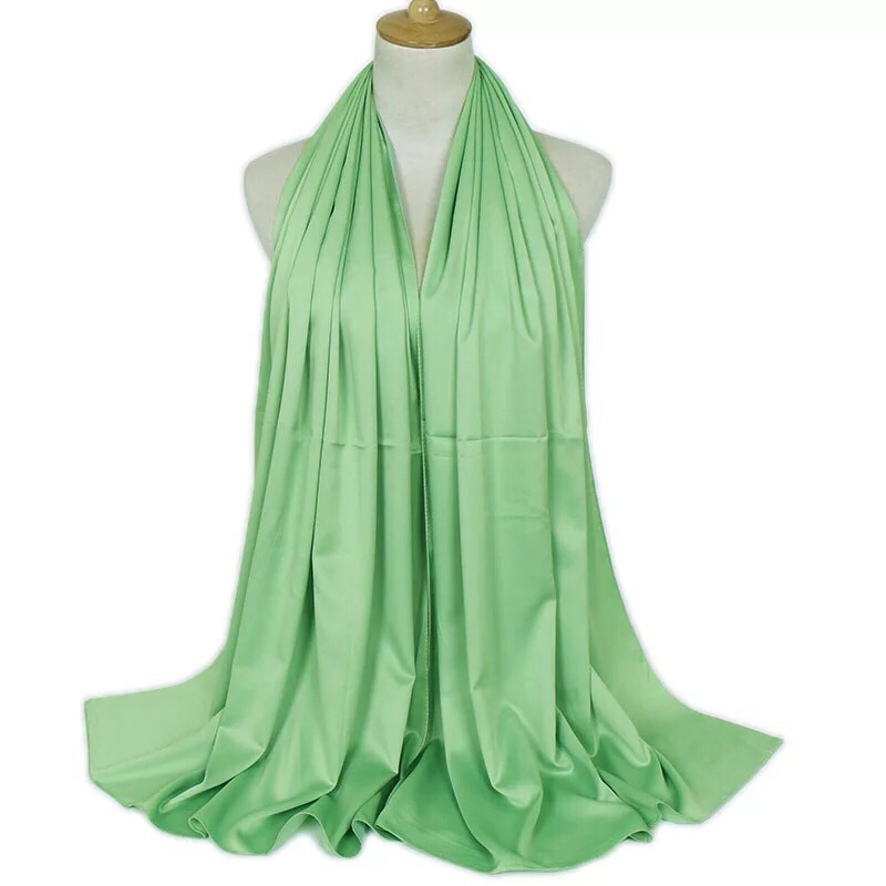 Maryam's Diamond Style Stunning Plain Satin Shawl/Hijab