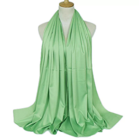 Maryam's Diamond Style Stunning Plain Satin Shawl/Hijab