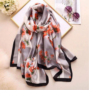 Maryam's Diamond Style Stunning Silk Satin Printed Shawl/Hijab