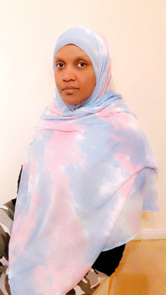 Maryam's Diamond Style Unique Tie - Dye Jersey Hijab
