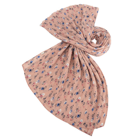 Maryam’s Diamond Style Premium Printed Pleated Chiffon Hijab