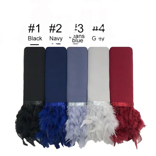 Maryam's Diamond Style Signature Feather Chiffon Hijab