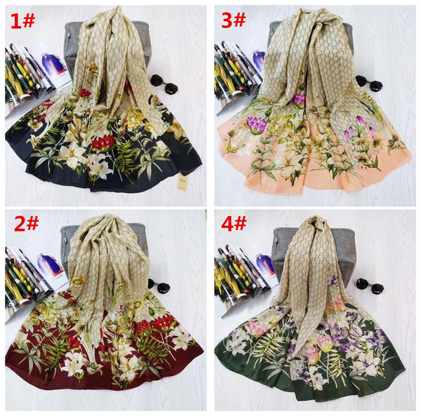 Maryam's Diamond Style Stunning Silk Satin Printed Shawl/Hijab