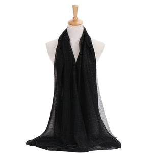 Maryam's Diamond Style Newest Shimmer Polyester Crinkle Hijab
