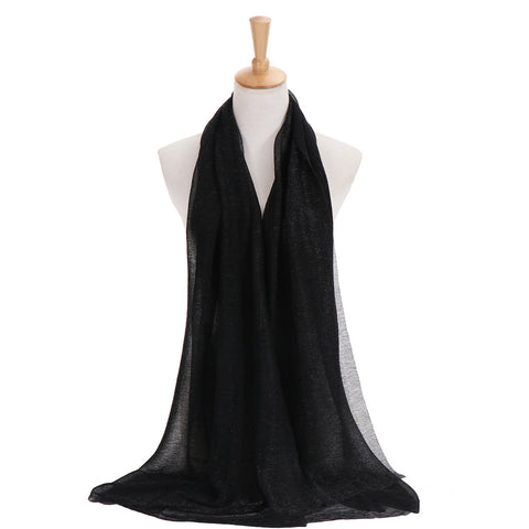 Maryam's Diamond Style Newest Shimmer Polyester Crinkle Hijab