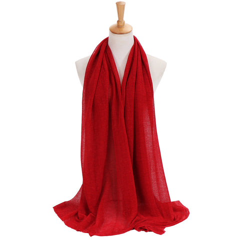 Maryam's Diamond Style Newest Shimmer Polyester Crinkle Hijab
