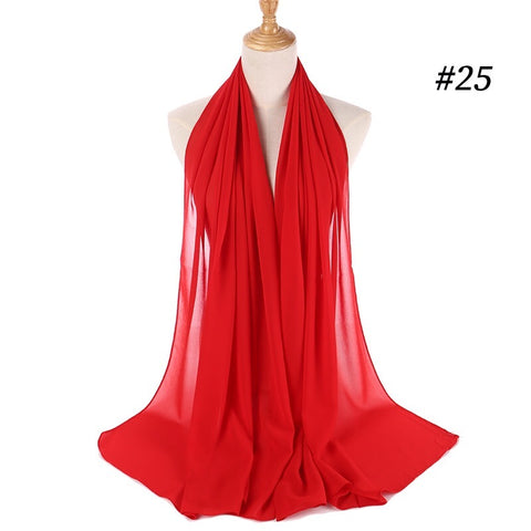 Maryam's Diamond Style Georgette Soft Chiffon Scarf/Hijab