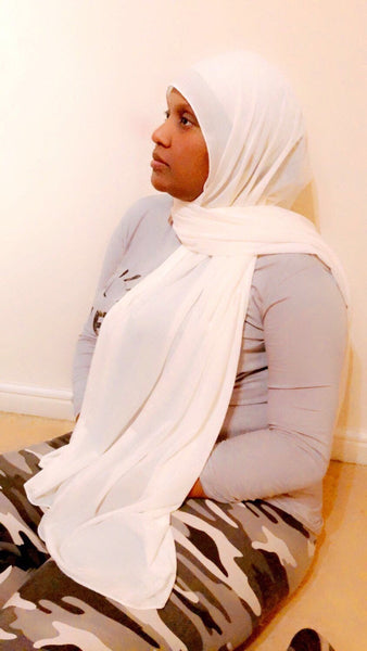 Maryam's Diamond Style Stretchy Texture Knit Jersey Stretchy Hijab