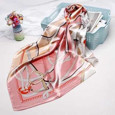 Maryam's Essential Stunning Silk Satin Printed Shawl/Hijab