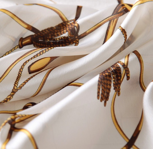 Maryam's Diamond Style Stunning Silk Satin Printed Shawl/Hijab